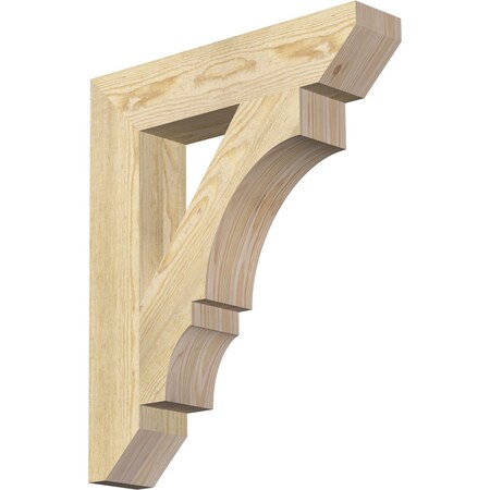 Ekena Millwork Balboa Slat Rough Sawn Bracket, Douglas Fir, 4"W x 20"D x 24"H BKT04X20X24BOA06RDF